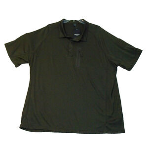 CRYSULLY Leisure Class-B Security‎ SHIRT Sz 2XL Green Short Sleeve Polo NWT